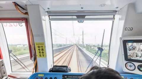 Air Train view at an airport. 스톡 동영상 77919409