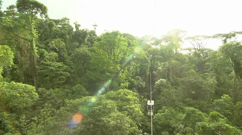 Air Tram Ride Stock Footage 32583375
