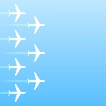 Air transport gradient background Stock Illustration