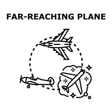Air travel evolution icon concept exploring aviation history Stock Illustration