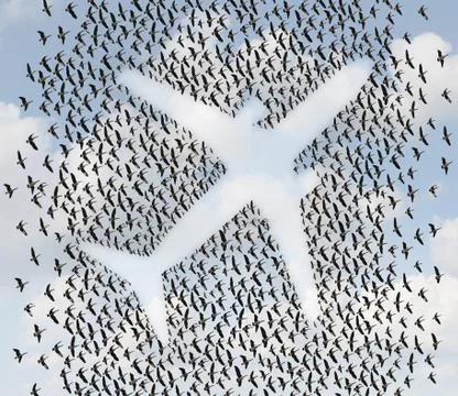 Air Travel Ilustración de archivo