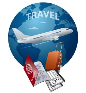 Air travel Stock Illustration