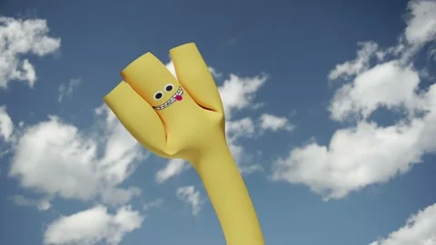 Air tube man advertising 스톡 동영상 162074953
