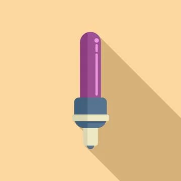 Air UV lamp icon flat vector. Rays device 스톡 일러스트