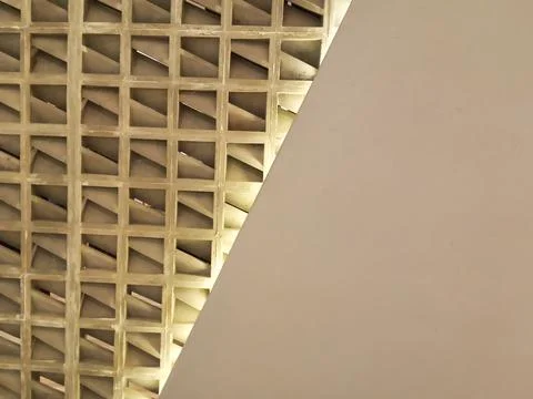 Air vent background with abstract pattern. 3d abstract background. Wall arc.. Stock-Fotos