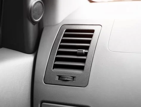 The air vent with a dial to adjust the wind power and direction Foto stock