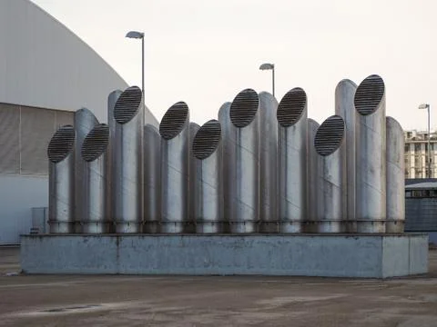 Air vent pipes Stock Photos