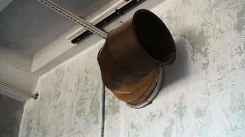 An air ventilation pipe Stock Footage 122226214