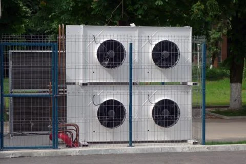 Air ventilation system for office building Stock Photos
