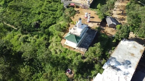 Air-view Buddha circle Vidéo 125058856