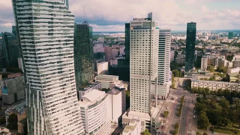 Air view in city centre Stock-Footage 197054278