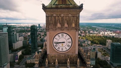 Air view in city centre Stock Footage 197054296