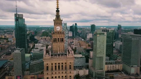Air view in city centre Stock Footage 197054402