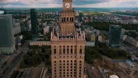 Air view in city centre Stock Footage 197054404