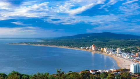 Air View From Piriapolis Coast Stock Photos