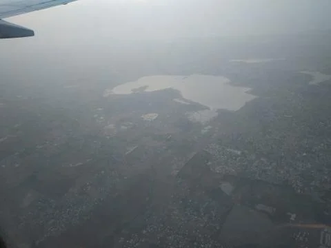 Air view - upside down Foto stock