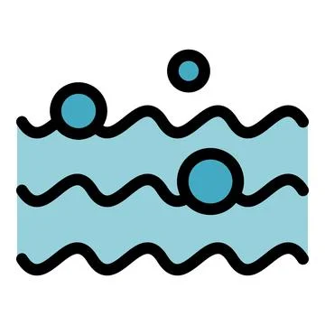 Air wave icon vector flat Stock Illustration