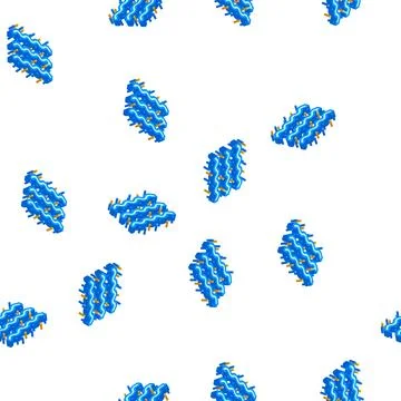Air wave isometric icon seamless pattern Stock Illustration