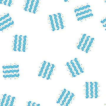 Air wave vector seamless pattern Stock Illustration