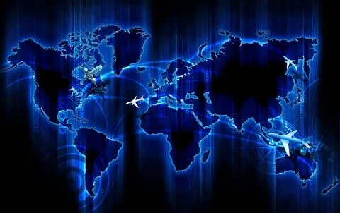 Air Ways World Wide Stock Illustration