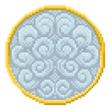 Air Wind 4 Elements Zodiac Pixel Art Sign Illustrazione stock