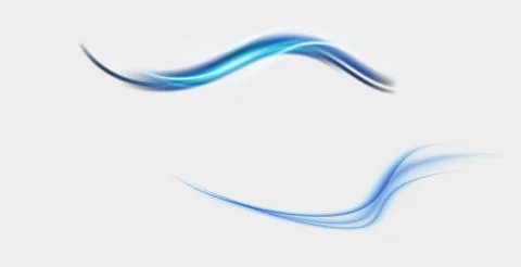 Air, wind effect isolated on transparent background. 스톡 일러스트