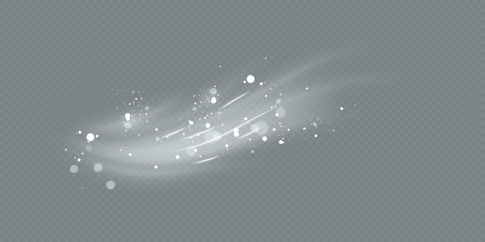 Air, wind effect isolated on transparent background. Airflow overlay fresh .. Stock Illustration