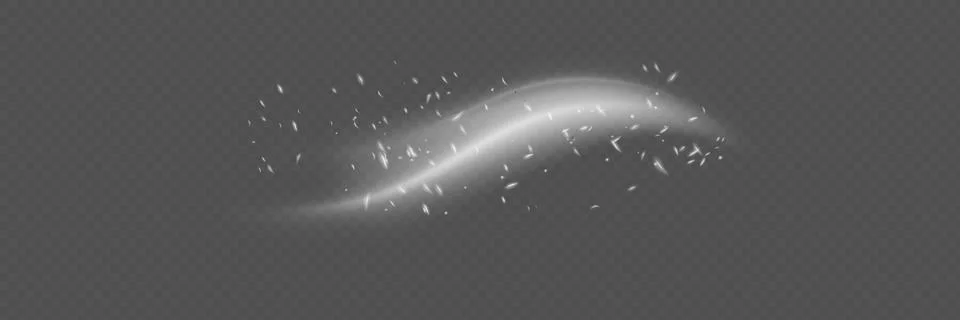 Air, wind effect isolated on transparent background. Airflow overlay fresh air 스톡 일러스트