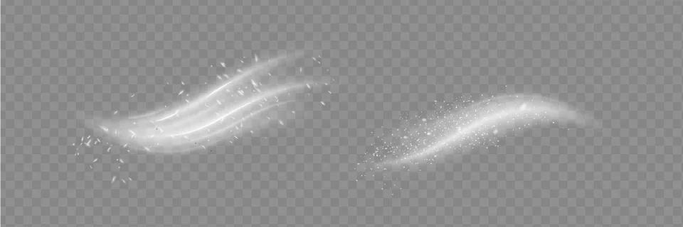 Air, wind effect isolated on transparent background. Airflow overlay fresh air 스톡 일러스트