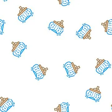 Airbag car vector seamless pattern Stock Illustration