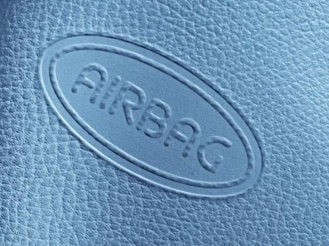 Airbag label Foto stock