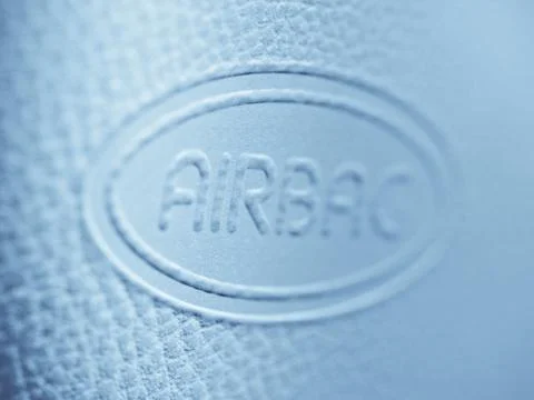 Airbag label Foto stock