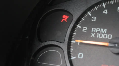 Airbag Light Video stock 24425445
