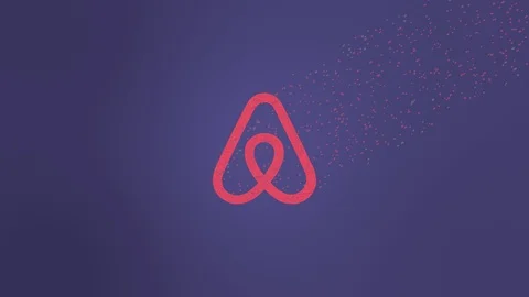 Airbnb Logo Wind Dissolve Stock Footage 105370835