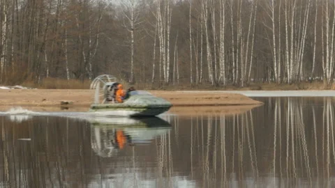 Airboat in motion Stock Footage 106092180