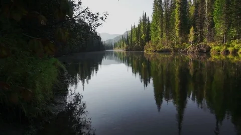Airboat on Nichka river Stock Footage 81662632