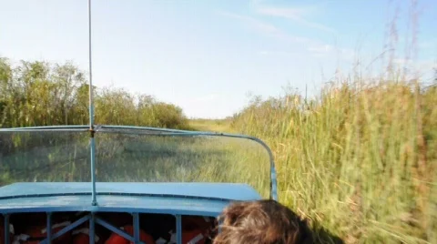 Airboat ride Stock Footage 572727