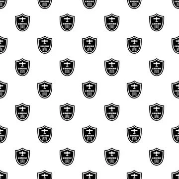 Airborne badge pattern seamless vector Stock Illustration