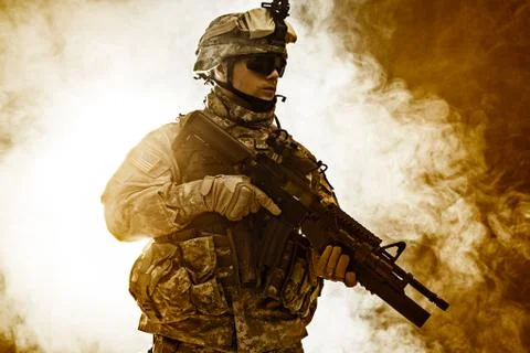Airborne infantry Stock Photos