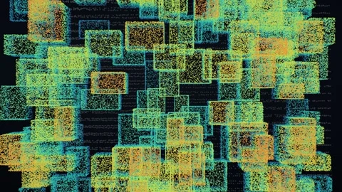 Airborne lidar normalised building height model urban city block nadir strip map Stock Footage 342128365