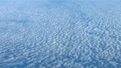 Airborne Shot of Altocumulus Clouds from Above Vídeos de archivo 54608364
