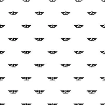 Airborne wings pattern seamless vector イラスト素材
