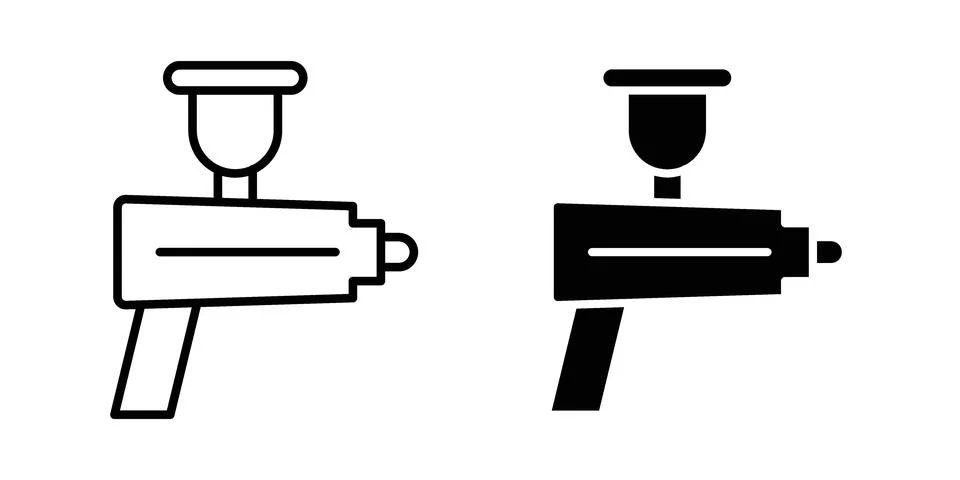 Airbrush icon vector design. EPS10 库存插图