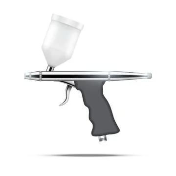 Airbrush with original design. Stock Illustration