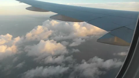 Airbus 350 on cabin with cloud 4K Stock Footage 164185913