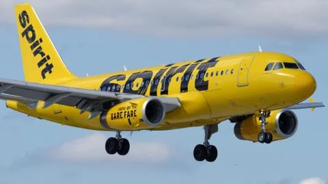 Airbus A319-132 Spirit Airlines N534NK Stock Photos