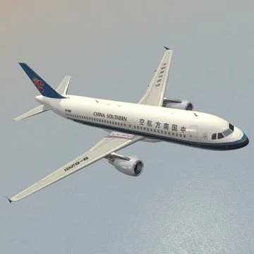 3D Model: Airbus A320-214 China Southern #90997909 | Pond5