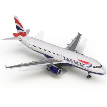 3D Model: Airbus A320 British Airways #90894487 | Pond5