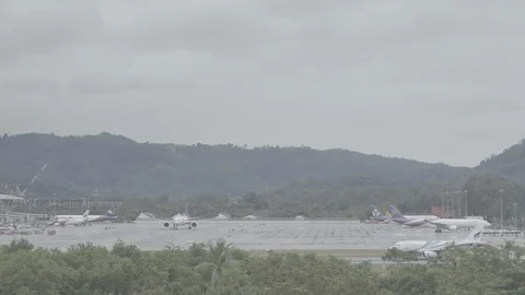 Airbus A320 takes off Stock Footage 92411213