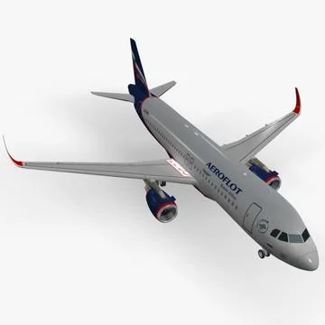 3D Model: Airbus A320neo Aeroflot #91429379 | Pond5